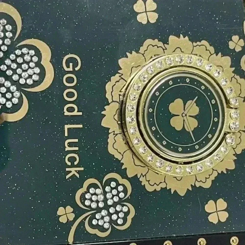 Iphone 11 6.5 Good Luck Irish Phone Case Clover Leaf Green Gold